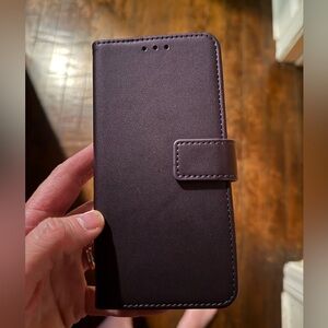 iPhone 16 pro Purple  Phone Wallet Case and another wallet